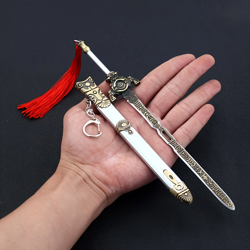 Mini Sword Pendant Key Chain with Sheath Toy Pendant for Accessories