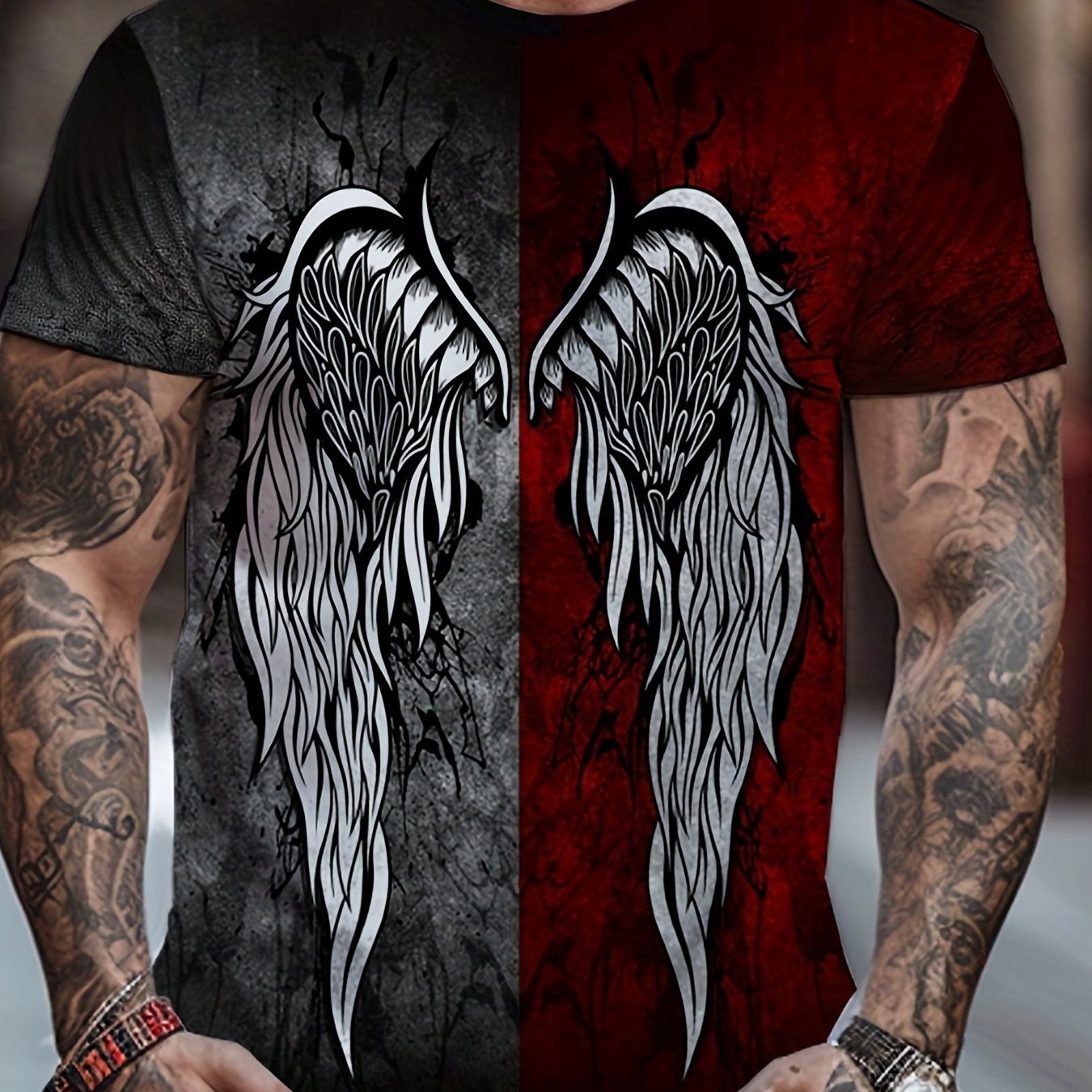 Men's Graphic Print T shirt Casual Comfy Slightly Stretch