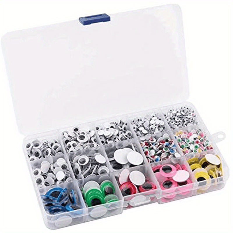 Self Adhesive Doll Eyes Wiggle Glue Eyes for DIY Crafts