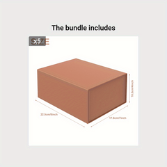 Magnetic Closure Gift Box 22x17x10 cm - Ideal for Father's & Mother's Presents