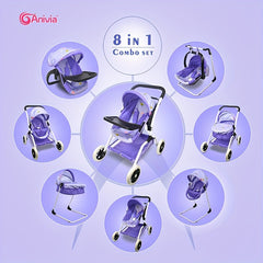 Anivia Doll Bed Furniture 2 Function Toy Doll Bed and Doll Swings