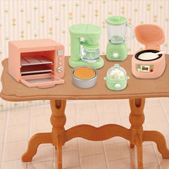 14pcs Dollhouse Kitchen Set: Microwave, Rice Cooker, Egg Cooker & More