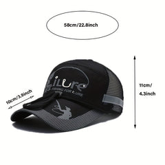 Men's Quick Drying Baseball Cap Mesh Sun Hat Fishing Sports Cap