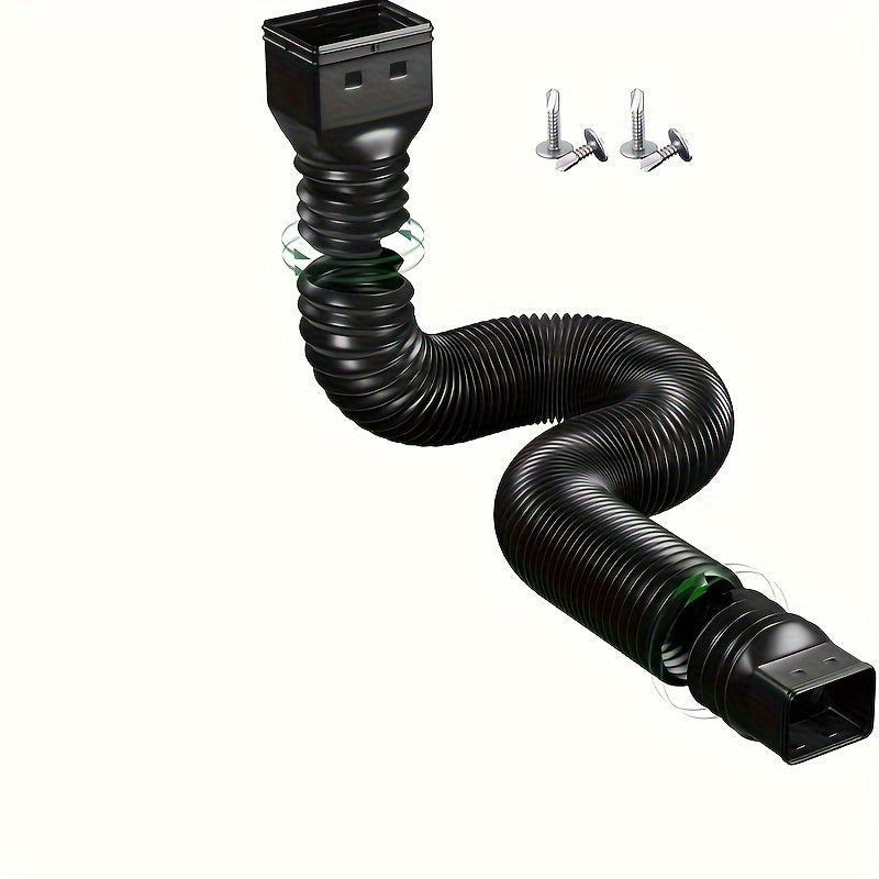 1pc PP Folding Telescopic Pipe Villa Outdoor Drop Water Pipe Drain