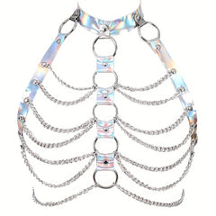 Sexy Chain Halter Bra Harness Strappy Cage for Lingerie