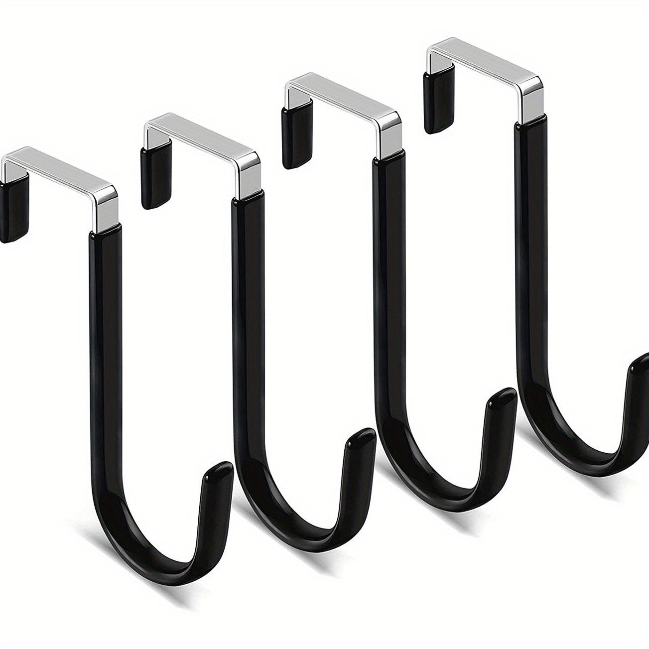 Over The Door Hook 4 Pack Single Hooks Hanger Metal