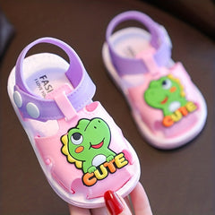 JIAGEYA Cartoon Dinosaur Charm Baby Sandals