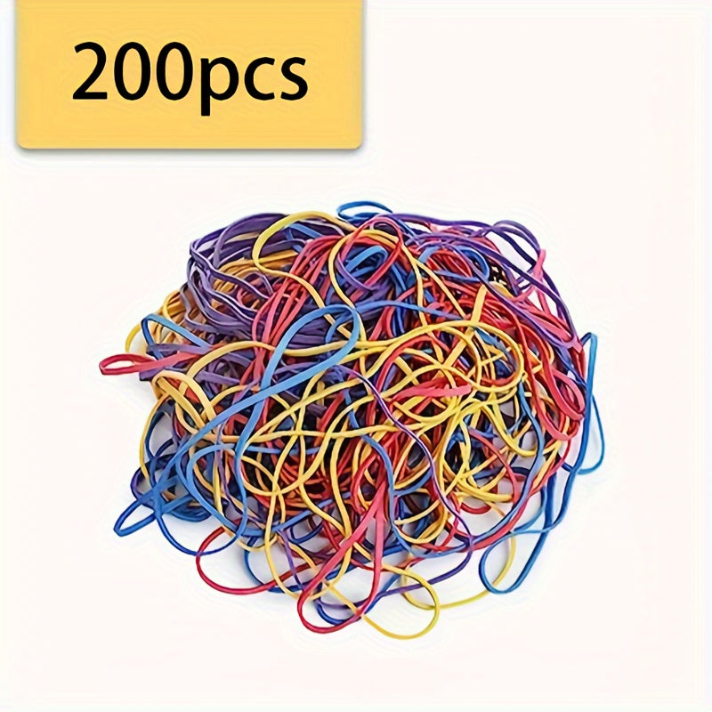 200pcs Large Size Rubber Bands for Office File 36 x 14 x 17mm