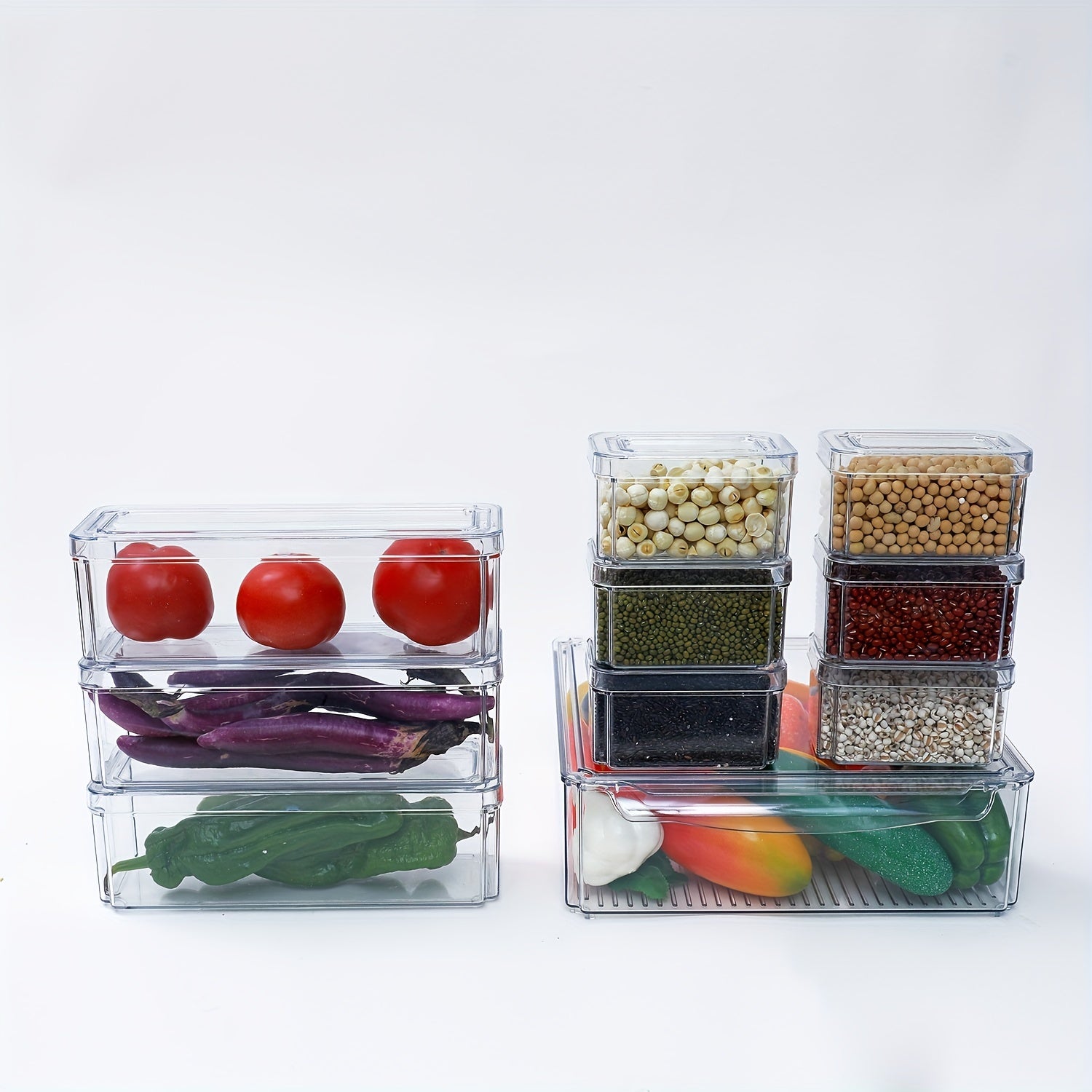 10pcs Kitchen Food Storage Containers for Emergency Long Term Food Storage
