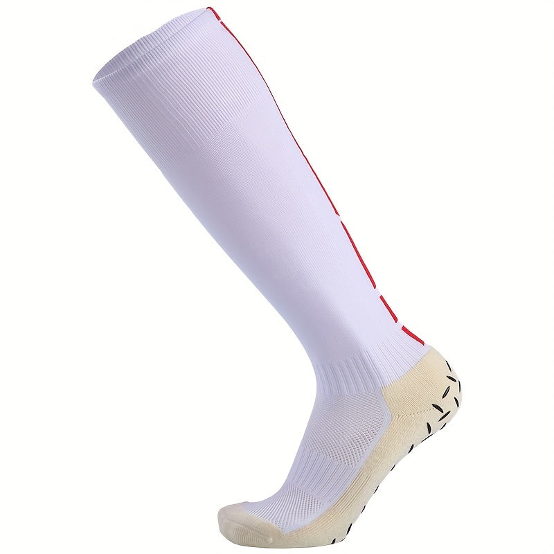 Adult Cotton Knee Soccer Socks, Breathable Non-slip Sports Socks