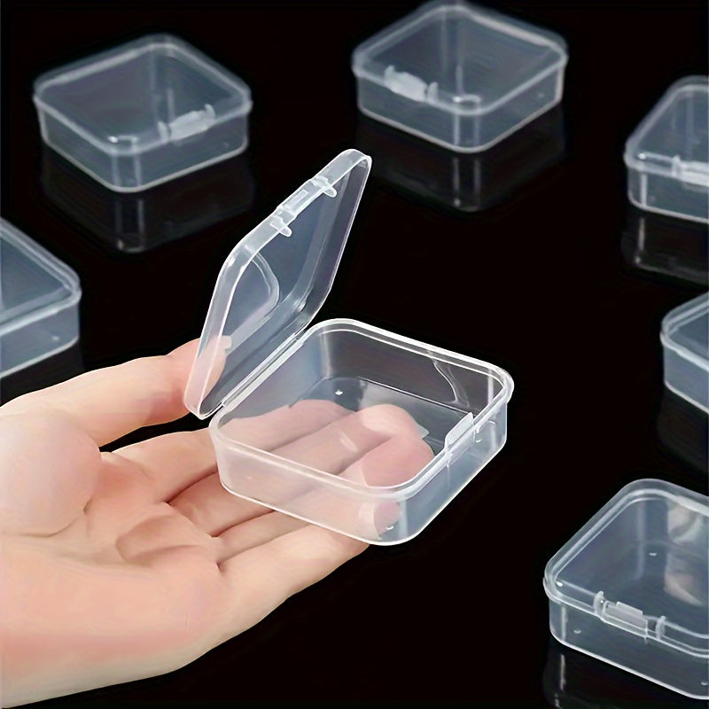 5Pcs Clear Square Boxes for Jewelry Storage