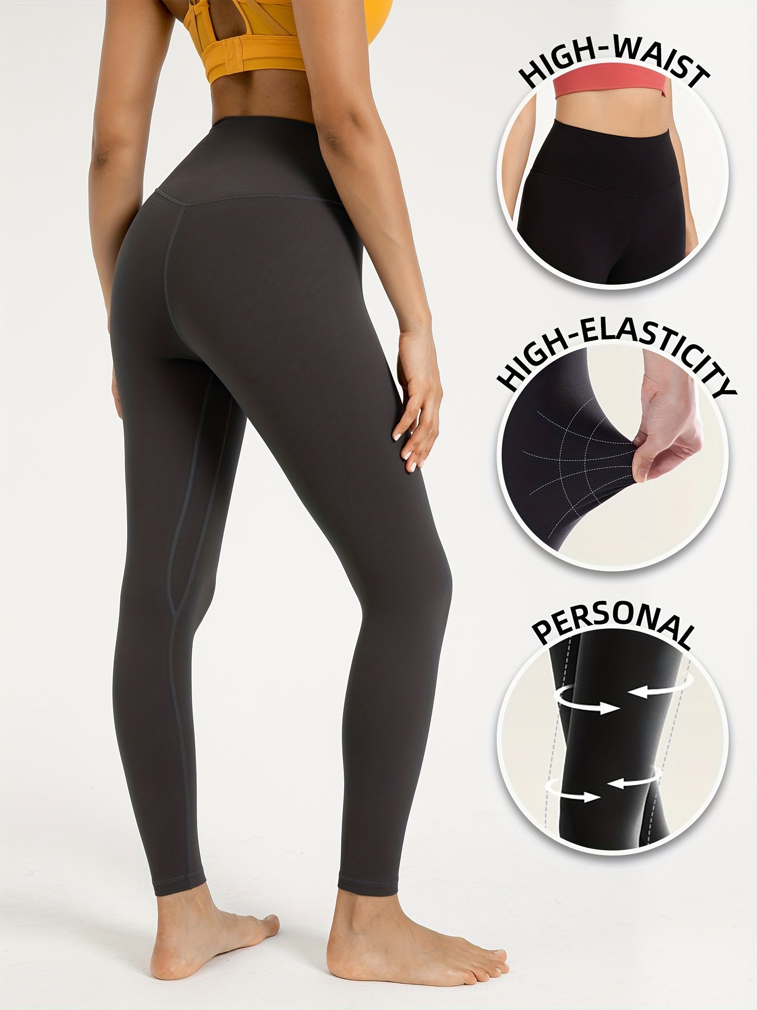 Seamless Fitness Leggings High Waist Yoga Sports Pants Women's Activewear