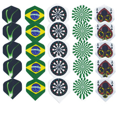 25pcs Darts Wings National Flag Pattern Darts Accessories