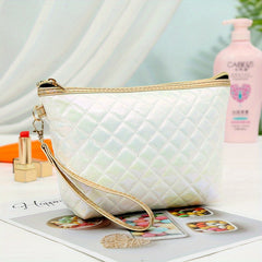 Rhombus Laser Makeup Bag Travel Storage Gradient Toiletry Bag