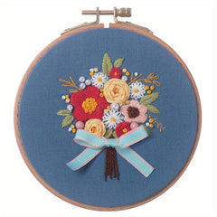 Embroidery Material Bag for Beginners DIY Flower Embroidery