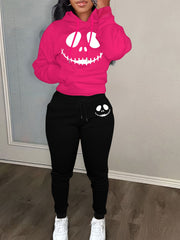 Women's Plus Graphic Print Hoodie & Joggers Set