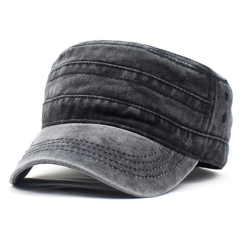 Men's Vintage Flat Cap for Outdoor Baseball