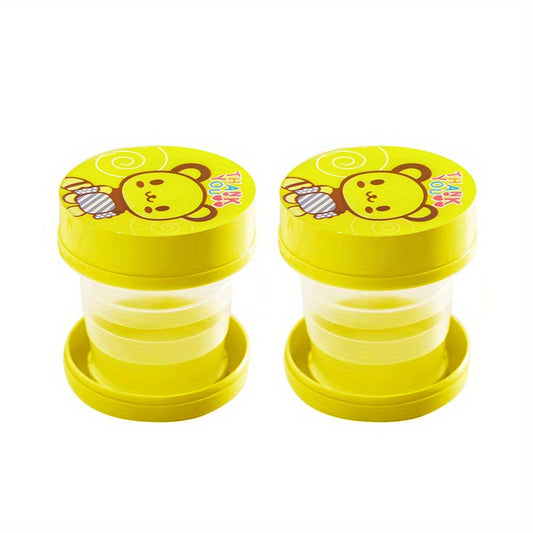 Cartoon Retractable Water Cup Portable Mini Cup for Outdoor Travel