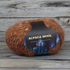 Colorful Alpaca Wool Blend Hand Braided Yarn