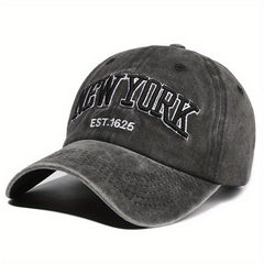 York Embroidery Baseball Cap Vintage Distressed Dad Hats Unisex Hip Hop Sun Hats