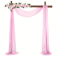 Wedding Arch Draping Fabric Soft Table Runner Tulle Sheer Scarf Valance