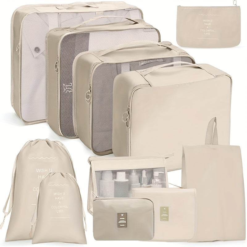 11 Pcs Travel Luggage Bag Sets Organizers Dustproof Storage Bags