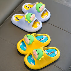 Boys Cartoon Open Toe Slippers Lightweight Non Slip Indoor Shoes