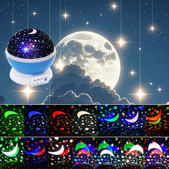 USB Star and Moon Projector for Bedroom and Living Room