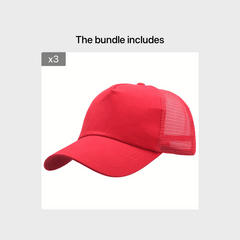 Outdoor Sports Baseball Cap Mesh Sunshade Hat Solid Travel Sun Hat