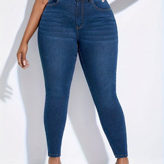High Rise Stretch Skinny Jeans