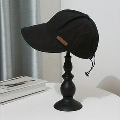 Summer UV Protection Sun Hat Solid Cotton Beach Visors Lightweight Fisherman Hat