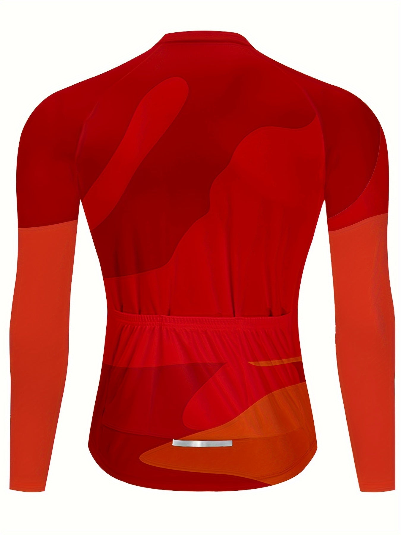 Men's Zip Up Cycling Jersey Long Sleeve Sports Clothing
