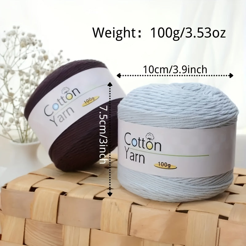 100g Cotton Yarn Ball 16 Strands Thick Yarn for DIY Crafts