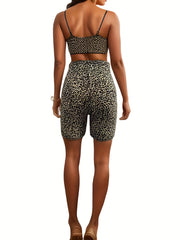 Leopard Print High Waist Leggings for Women