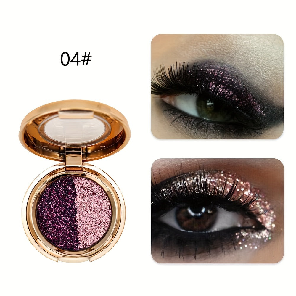 Sparkling Blocking Eyeshadow Palette Pearly Sequins 2
