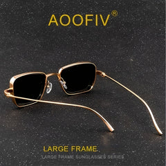 Retro Thick Frame Metal Sunglasses Men Women Party Driving Decors