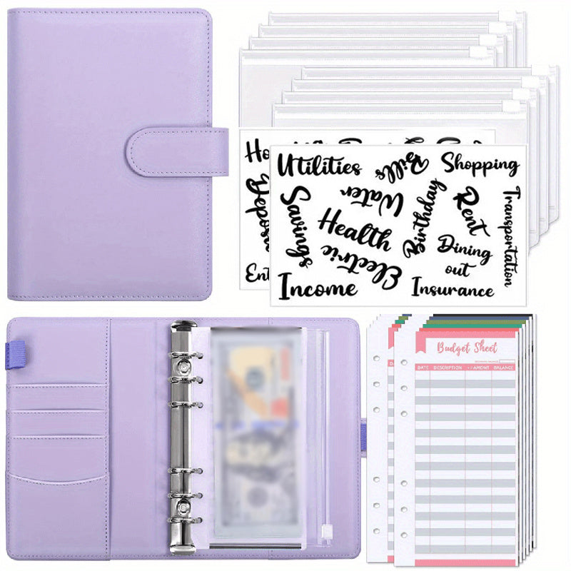 Budget Binder Zipper Envelopes Cash Envelopes For Budgeting A6 Planner