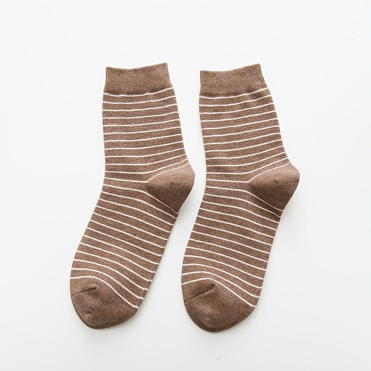 4 Pairs Striped Sports Socks for Women