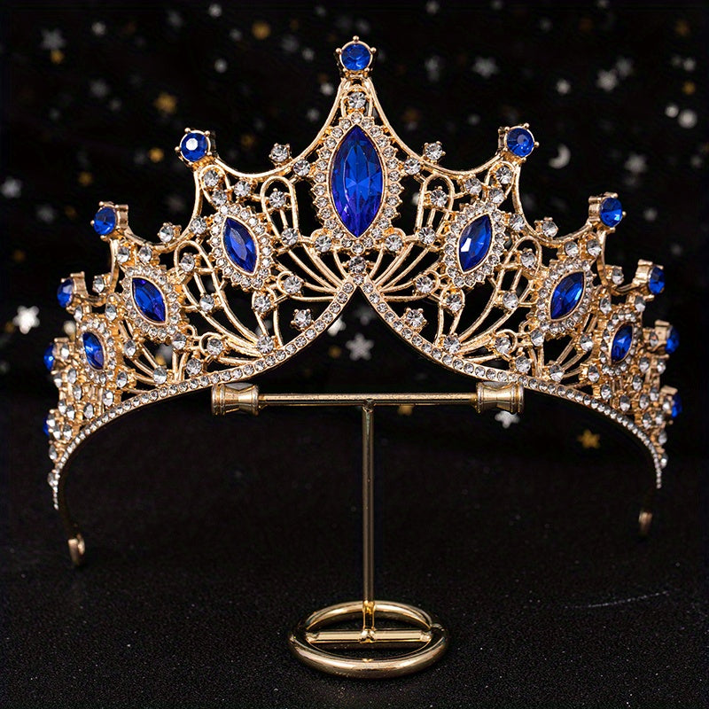 Colorful Rhinestone Crown Hairband Headband Bridal Wedding Party Favor