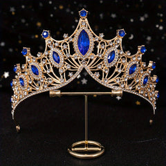 Colorful Rhinestone Crown Hairband Headband Bridal Wedding Party Favor