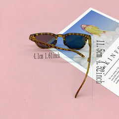 Girl's Square Large Frame Sunglasses for Outdoor Travel