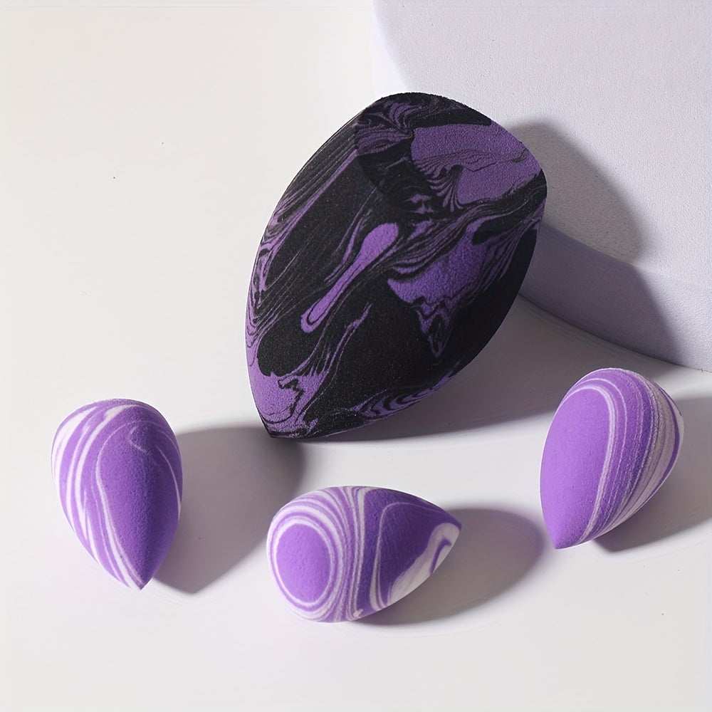 4 Piece Beauty Egg Set for Flawless Makeup Application