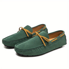 Men's Bowknot Loafer Shoes Non-slip Driving Moccasins