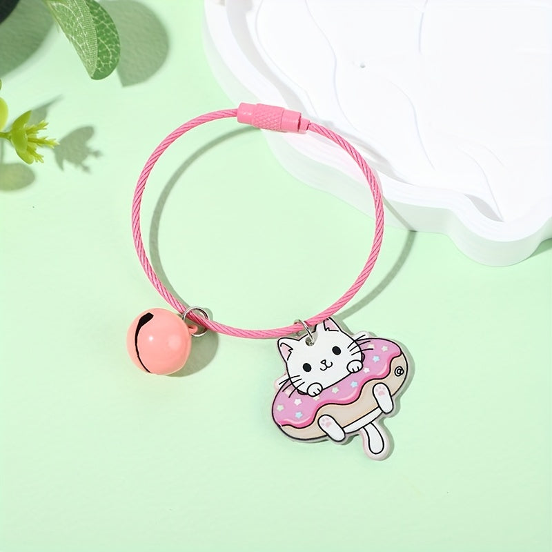 Cat Key Chain Bell Pendant Key Ring Children's Bag Pendant Gift