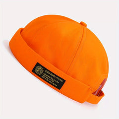 Brimless Hat Retro Skullcap Rolled Cuff Beanie Docker Cap Watch Cap