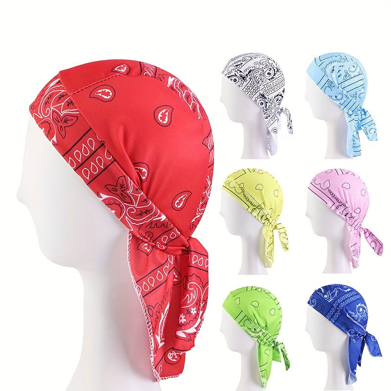 Men's Paisley Durag Print Bandana Unisex Head Scarf