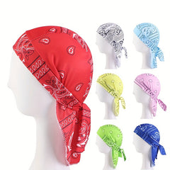 Men's Paisley Durag Print Bandana Unisex Head Scarf