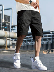 Men's Cargo Shorts with Flap Pockets