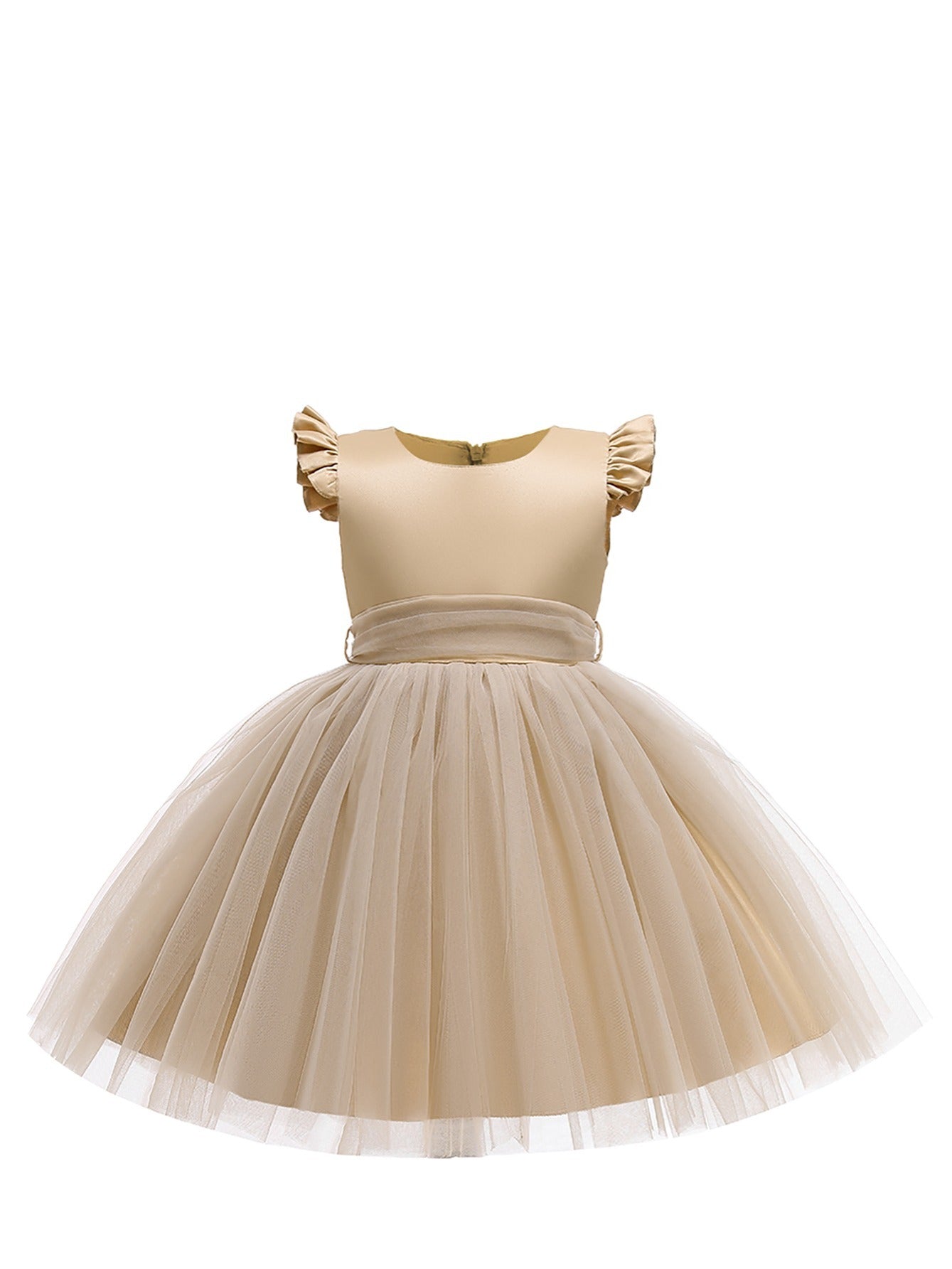 Christmas Girls Solid Party Dress