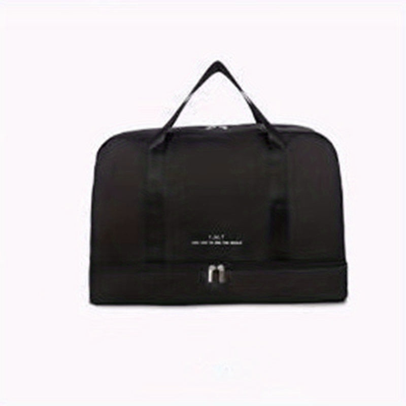 Solid Travel Duffle Bag Large Capacity Luggage Handbag